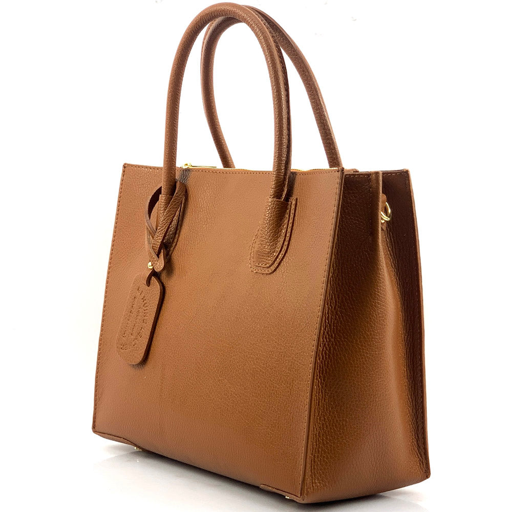 Corinna Leather Tote Bag - Made In Italy