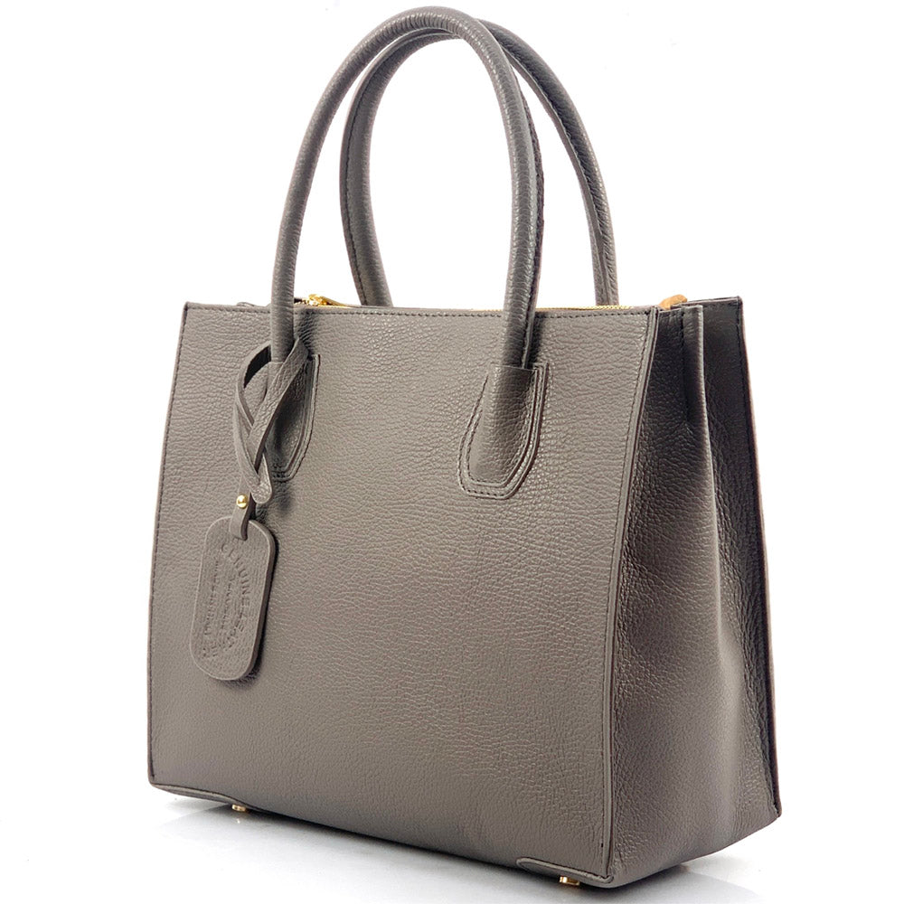 Corinna Leather Tote Bag - Made In Italy