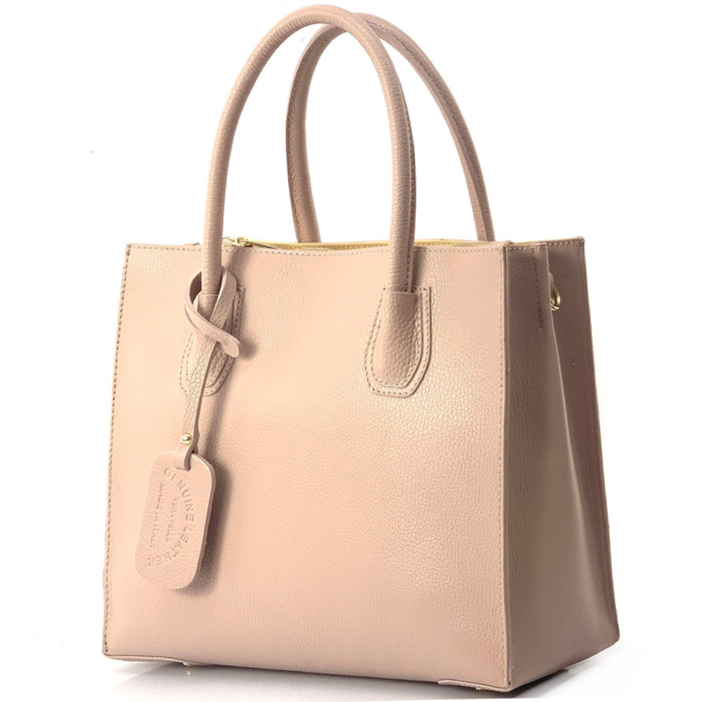 Corinna Leather Tote Bag - Made In Italy
