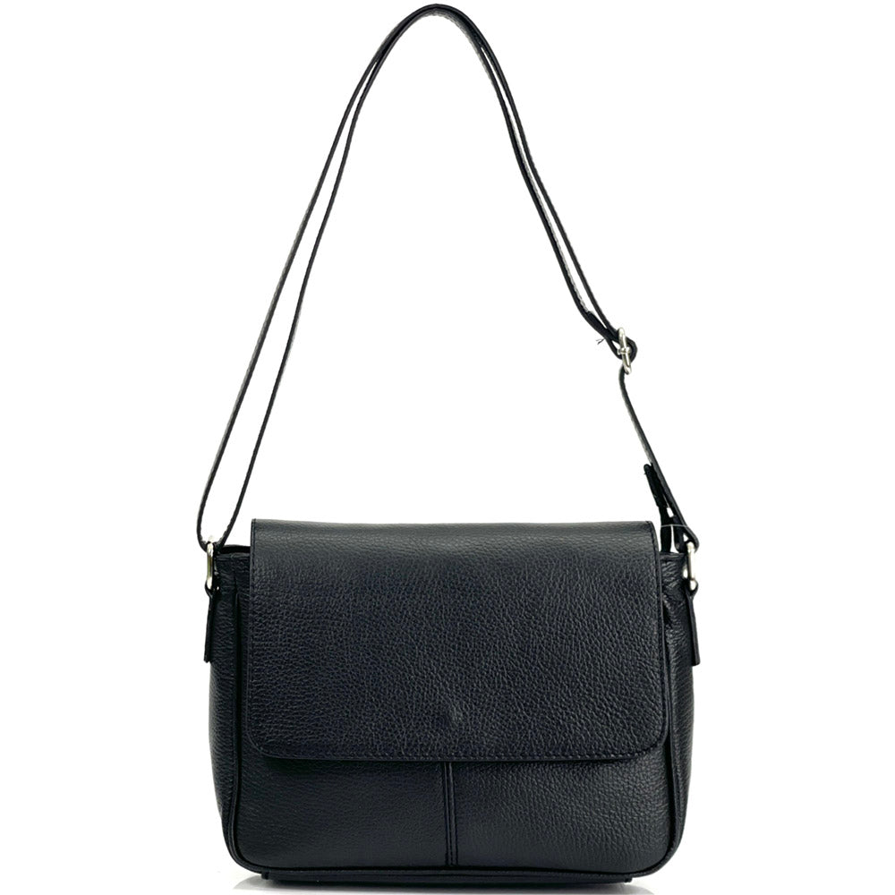 Marilena GM leather Cross-body bag - Made In Italy