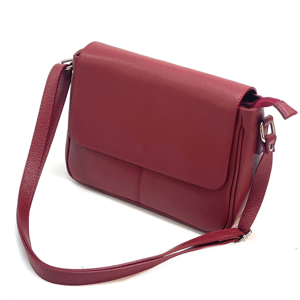 Marilena GM leather Cross-body bag - Made In Italy
