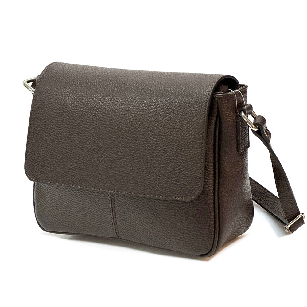 Marilena GM leather Cross-body bag - Made In Italy