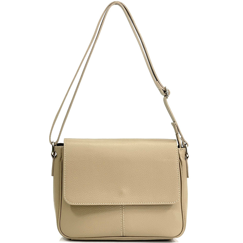 Marilena GM leather Cross-body bag - Made In Italy