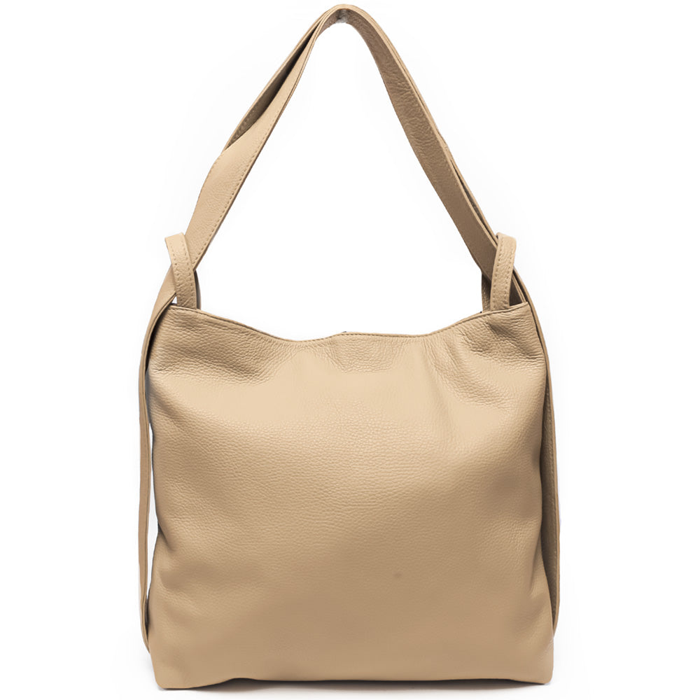 Greta GM convertible leather backpack