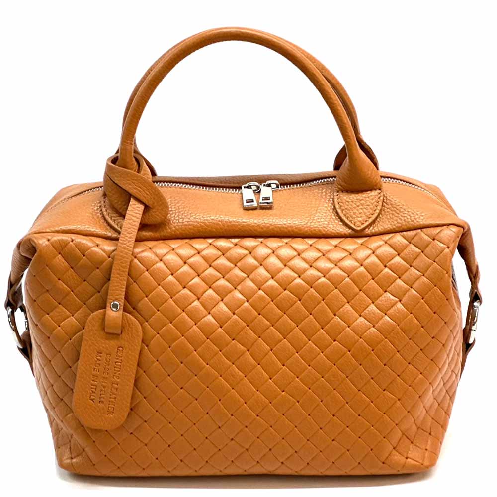 Florine leather handbag - Made In Italy