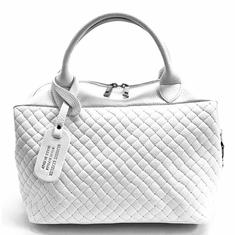 Florine leather handbag - Made In Italy