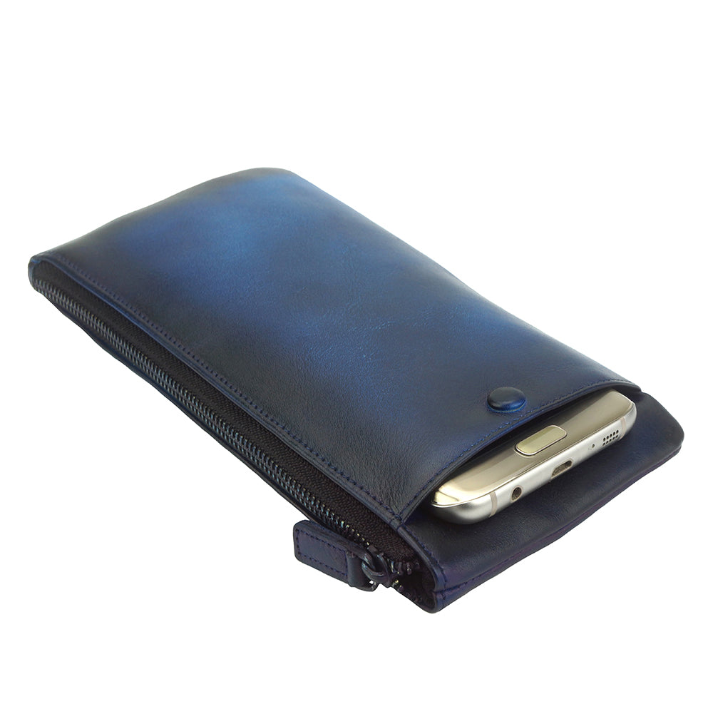 Wallet Adele in vintage leather - Made In Italy