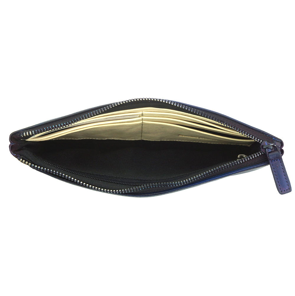 Wallet Adele in vintage leather - Made In Italy