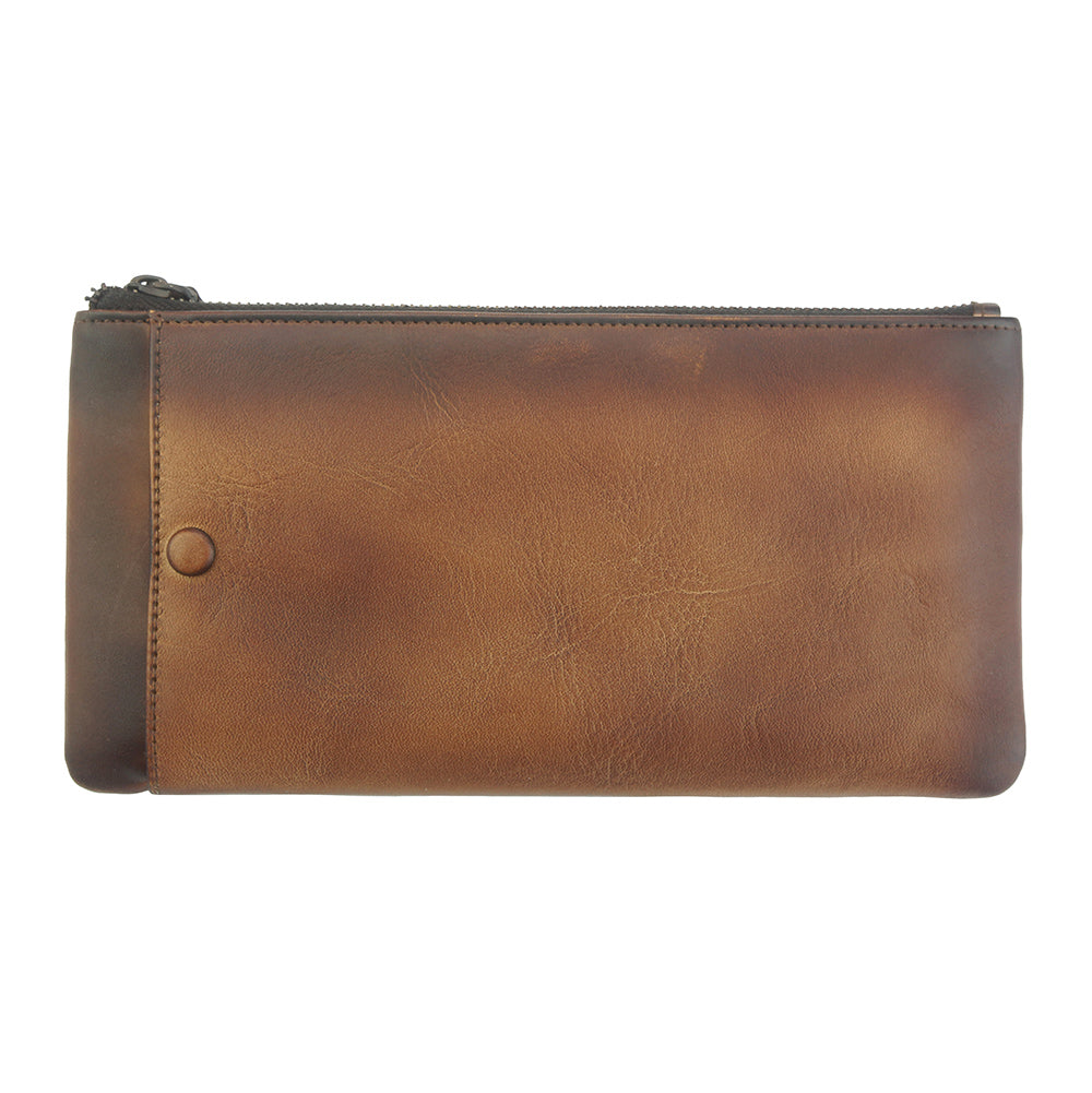 Wallet Adele in vintage leather - Made In Italy