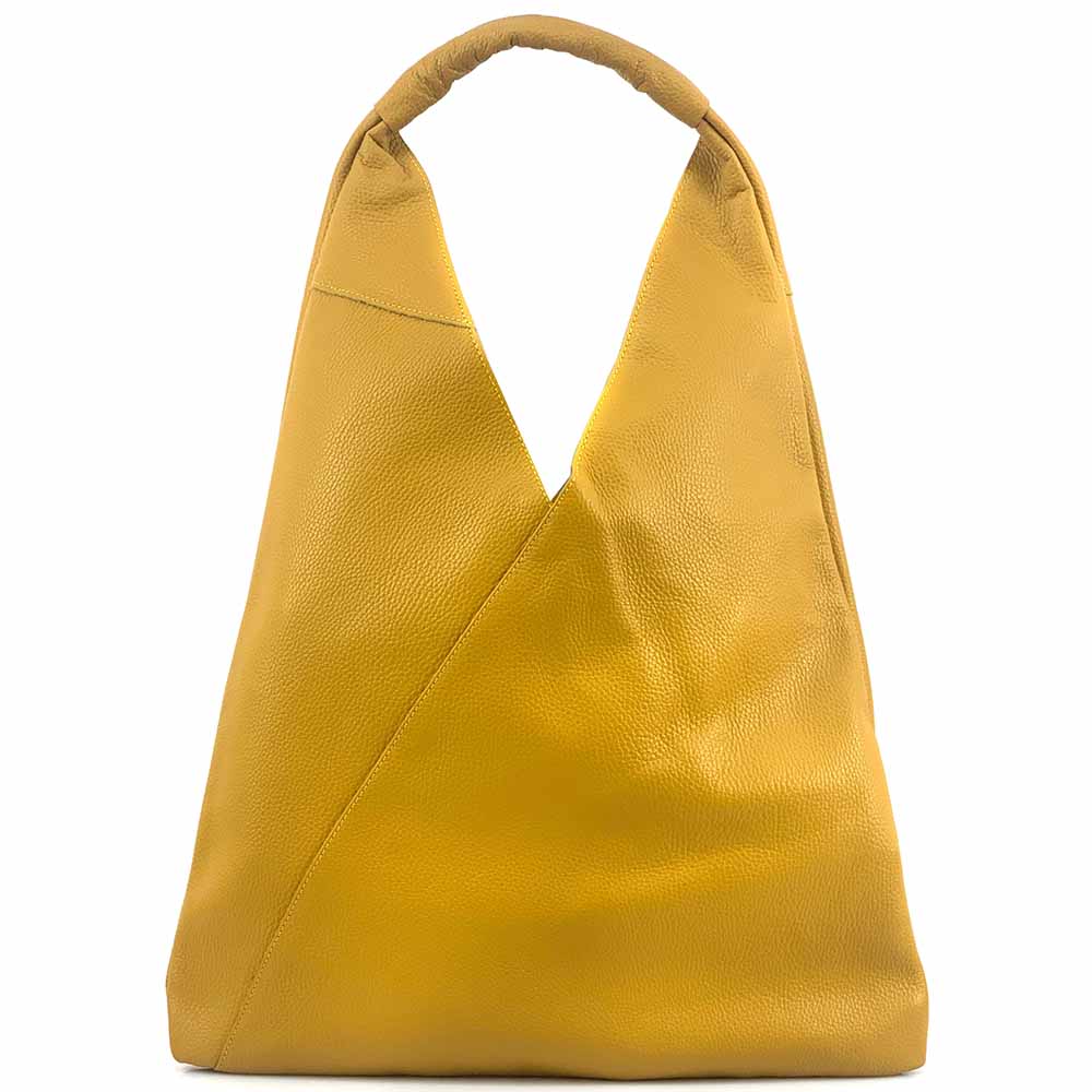 Vincenza Leather Triangle Bag - Made In Italy