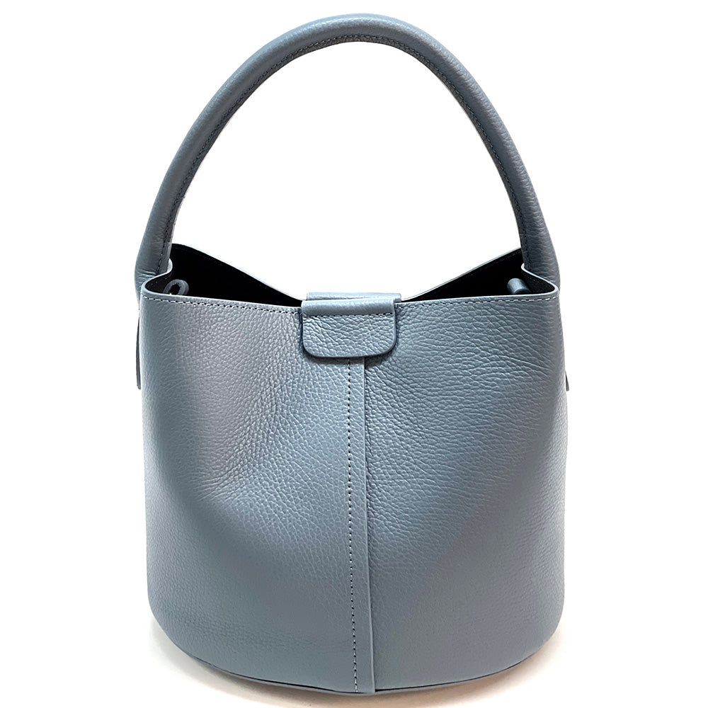 Grazia Leather Bucket Bag - Made In Italy