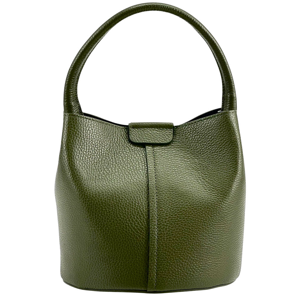 Grazia Leather Bucket Bag - Made In Italy