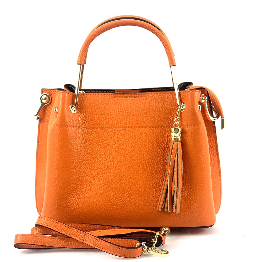 Lorena Leather Handbag - Made In Italy