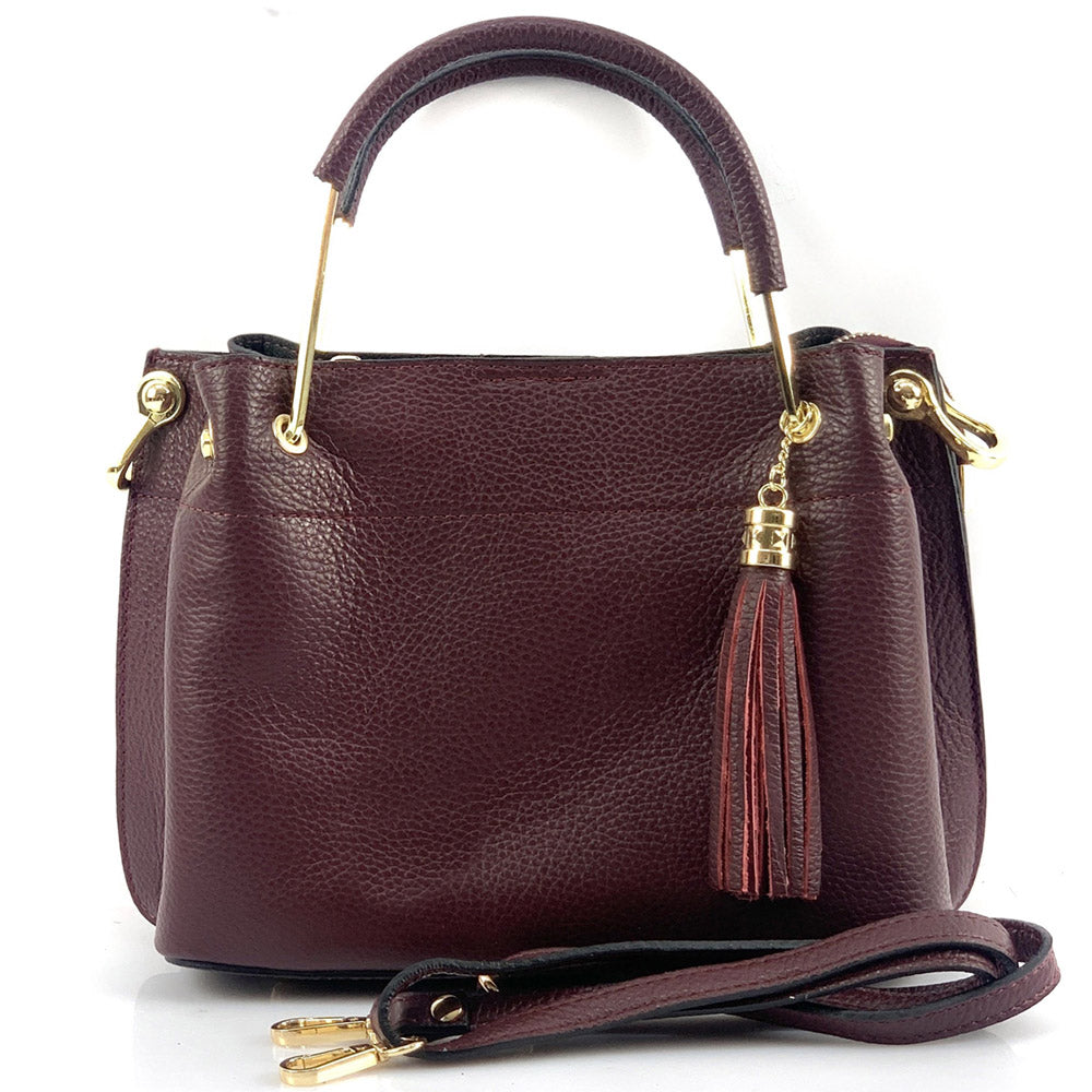 Lorena Leather Handbag - Made In Italy