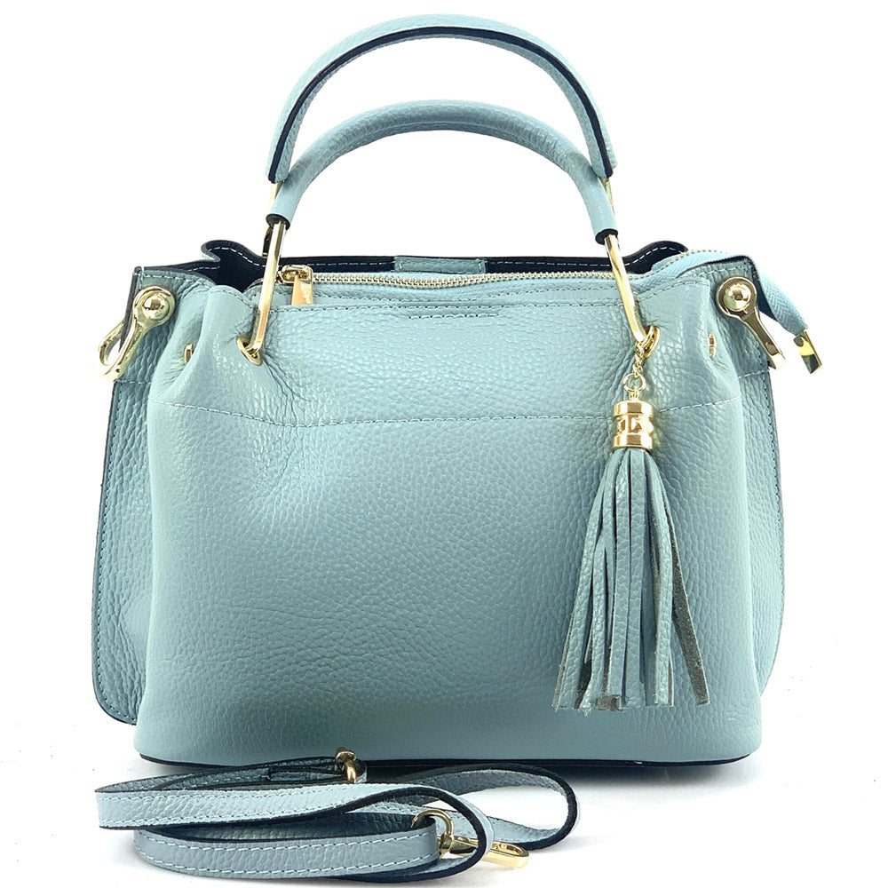Lorena Leather Handbag - Made In Italy