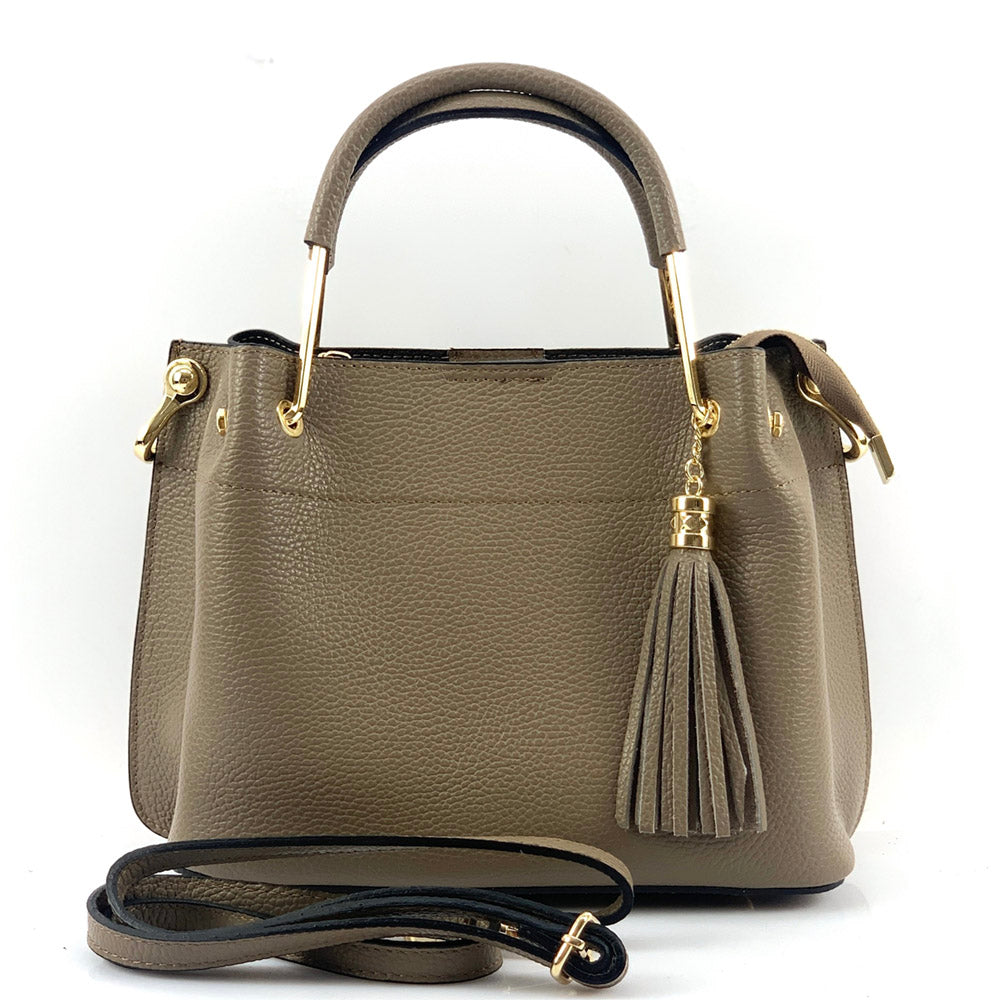 Lorena Leather Handbag - Made In Italy