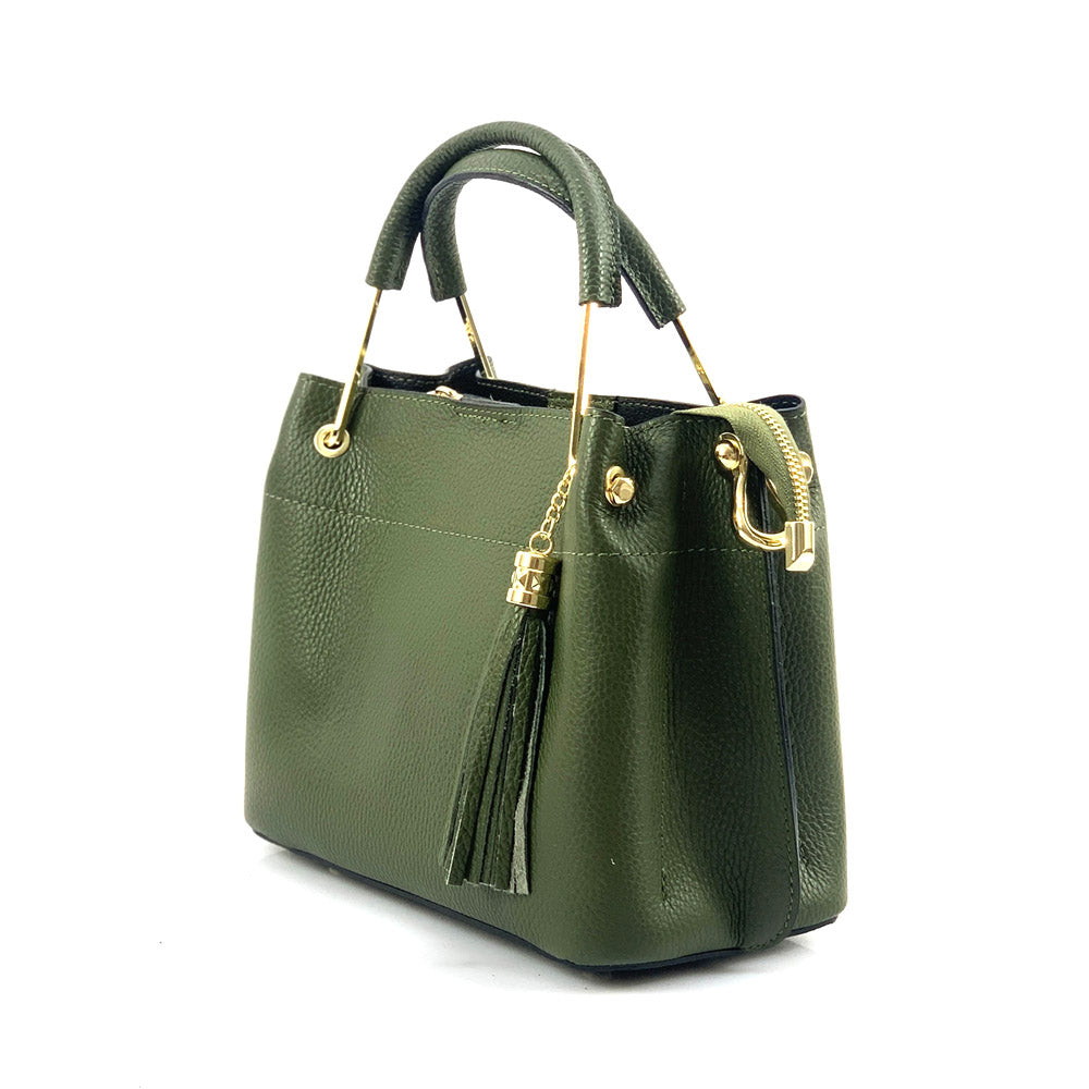 Lorena Leather Handbag - Made In Italy