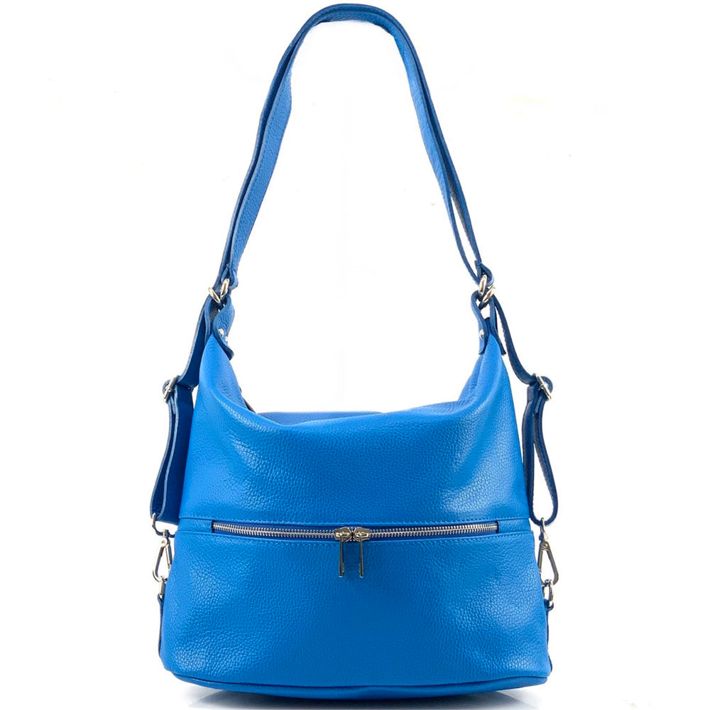 Bougainvillea leather backpack - Made In Italy