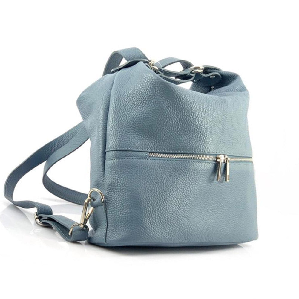 Bougainvillea leather backpack - Made In Italy