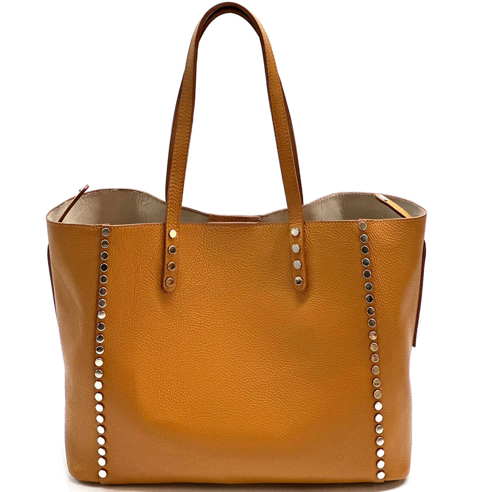 Sestola Italian Handmade Cow Leather Tote Bag - Made In Italy