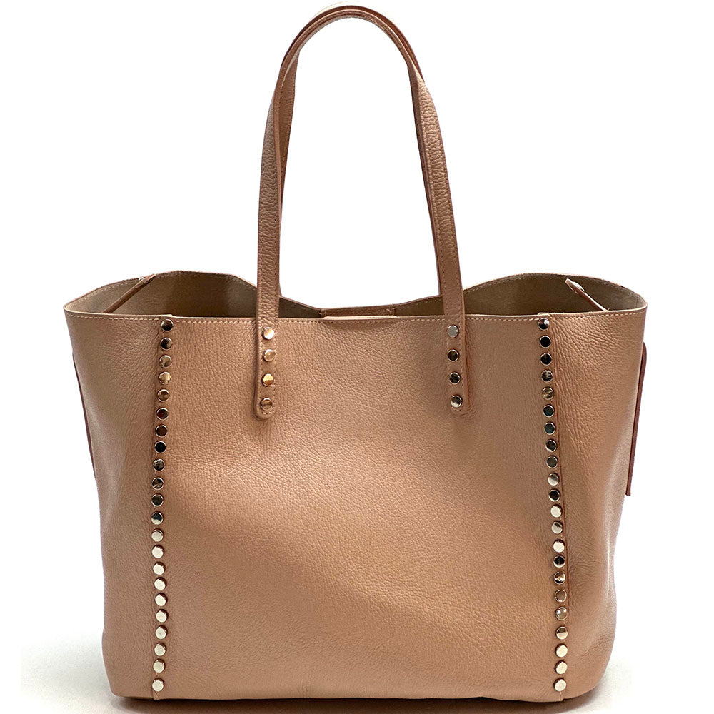 Sestola Italian Handmade Cow Leather Tote Bag - Made In Italy