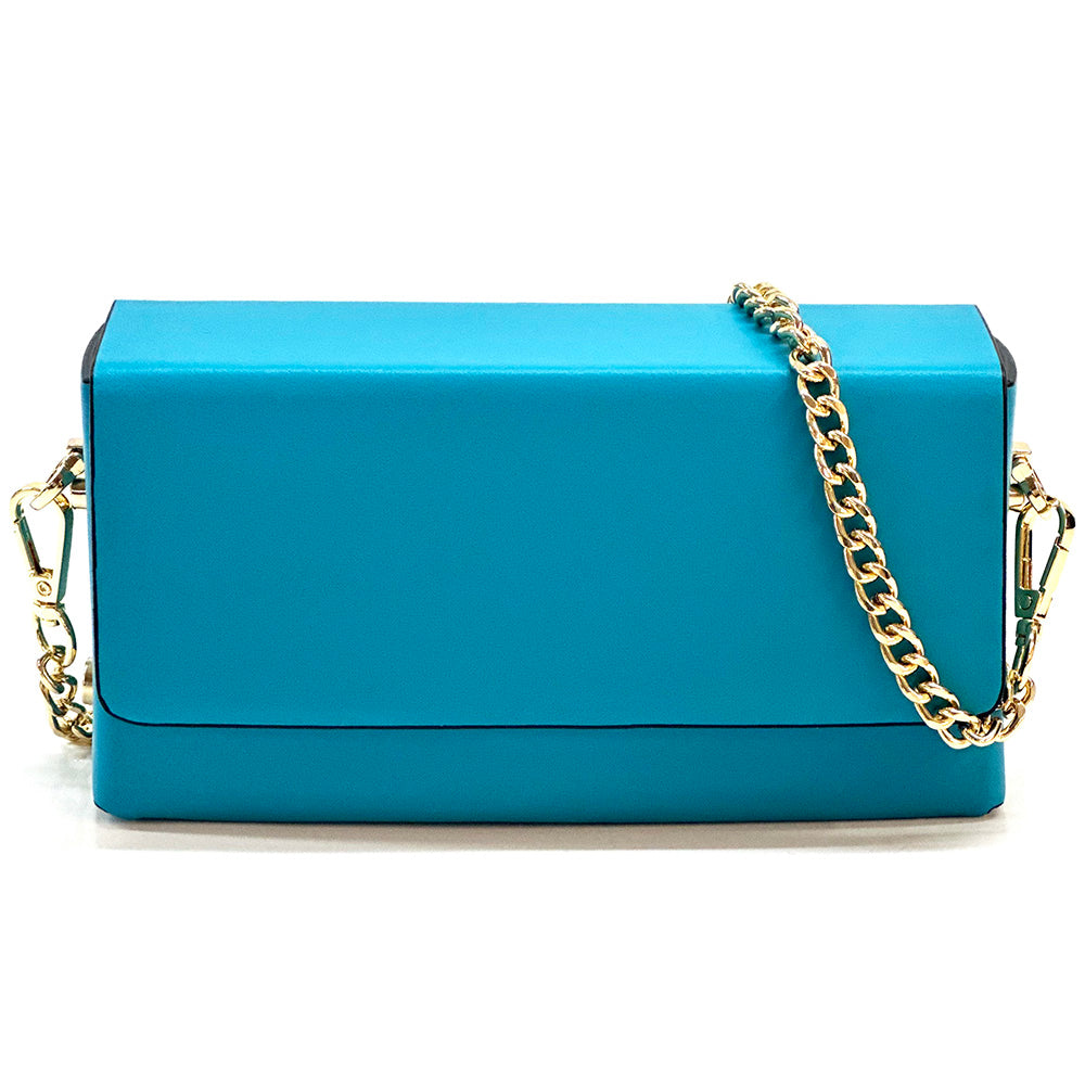 Evelysa Leather Mini Shoulder Bag - Made in Italy