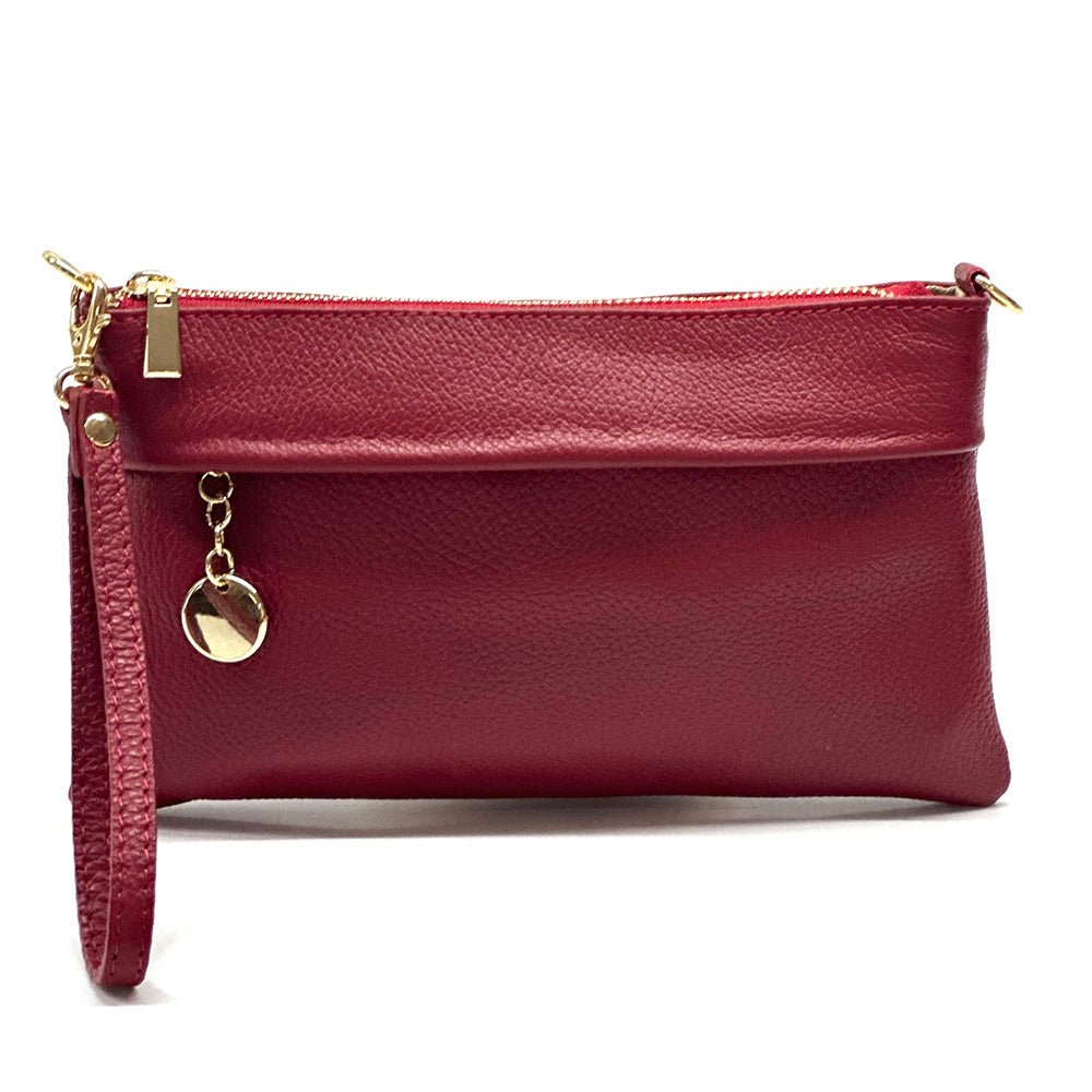 Fiorina Leather Clutch Bag - Made In Italy