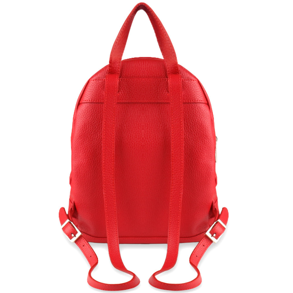 Lorella Leather Backpack - Made In Italy