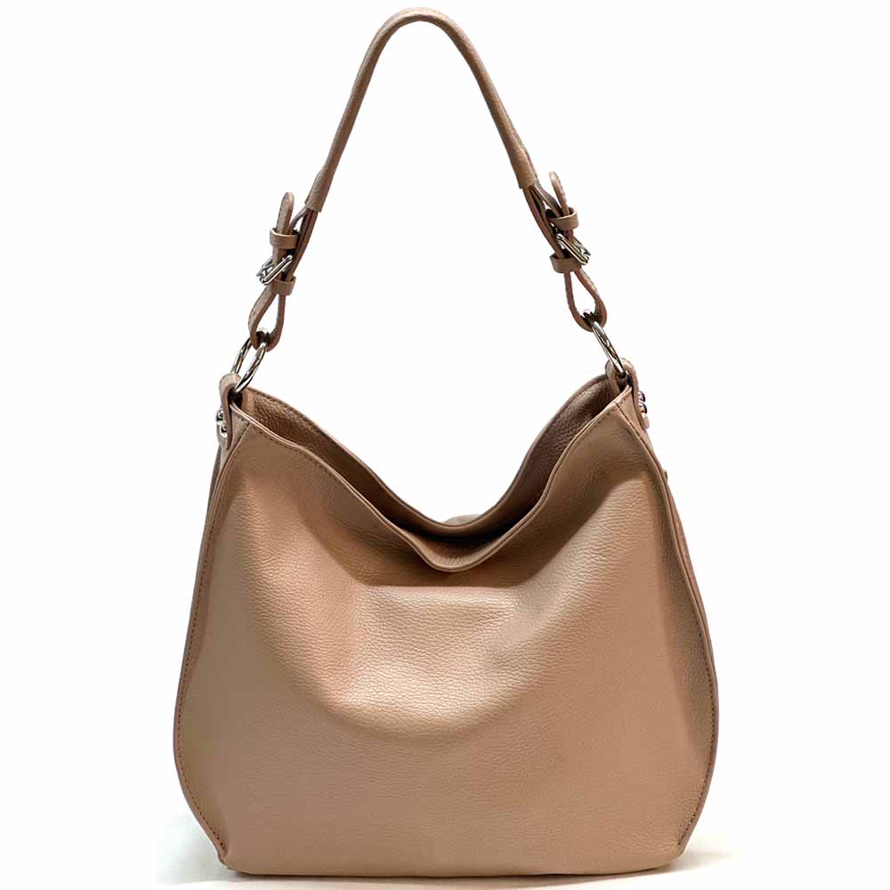 Amica Leather Shoulder Bag - Made In Italy