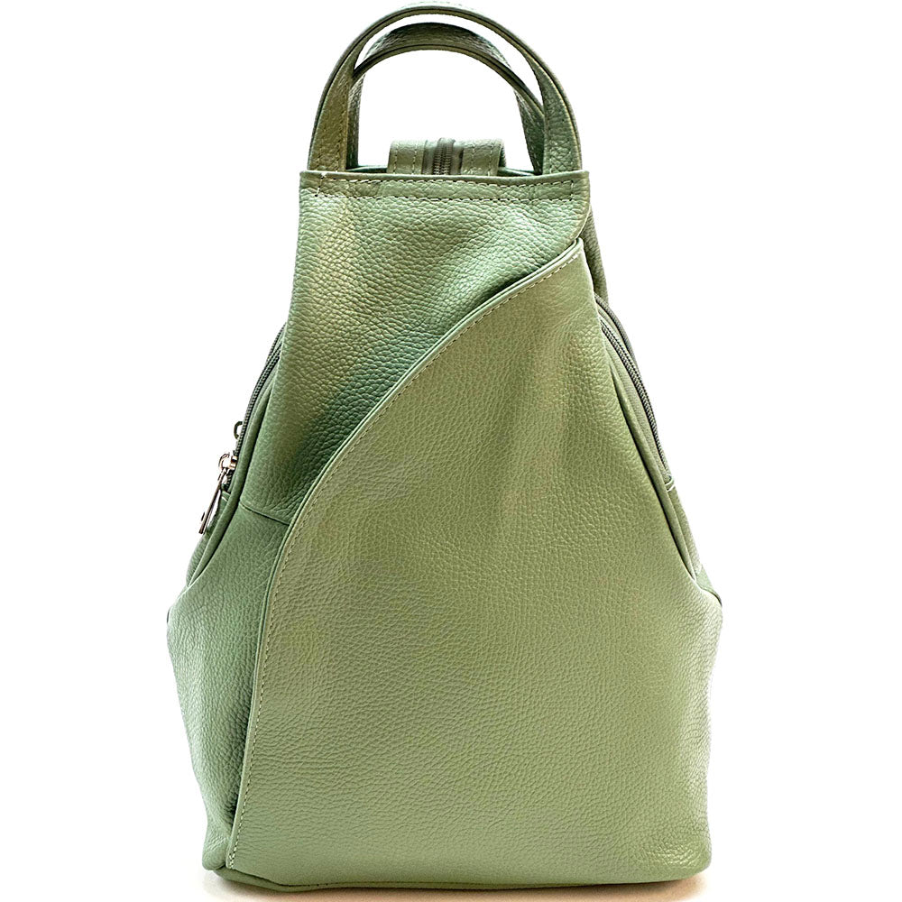 Dina Cow Leather Backpack Versatile and Stylish - Made In Italy
