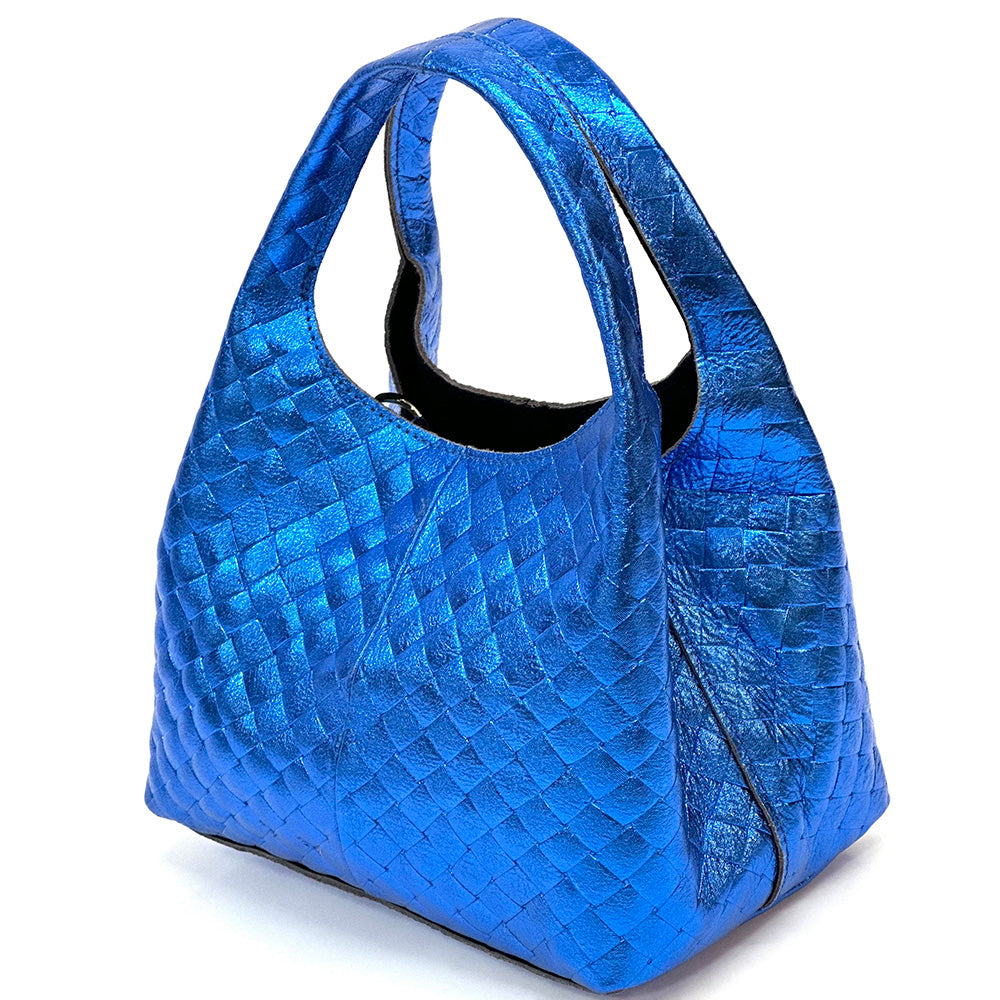 Regina Italian Handmade Quilted Leather Hobo Bag - Made In Italy