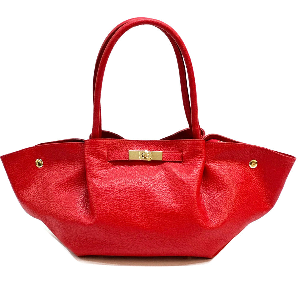 Vivara Italian Leather Tote Bag - Made In Italy