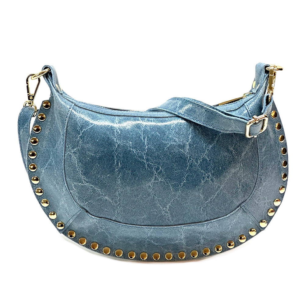 Rachele Cow Leather Crossbody Bag - Made In Italy