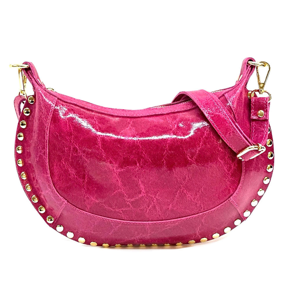 Rachele Cow Leather Crossbody Bag - Made In Italy