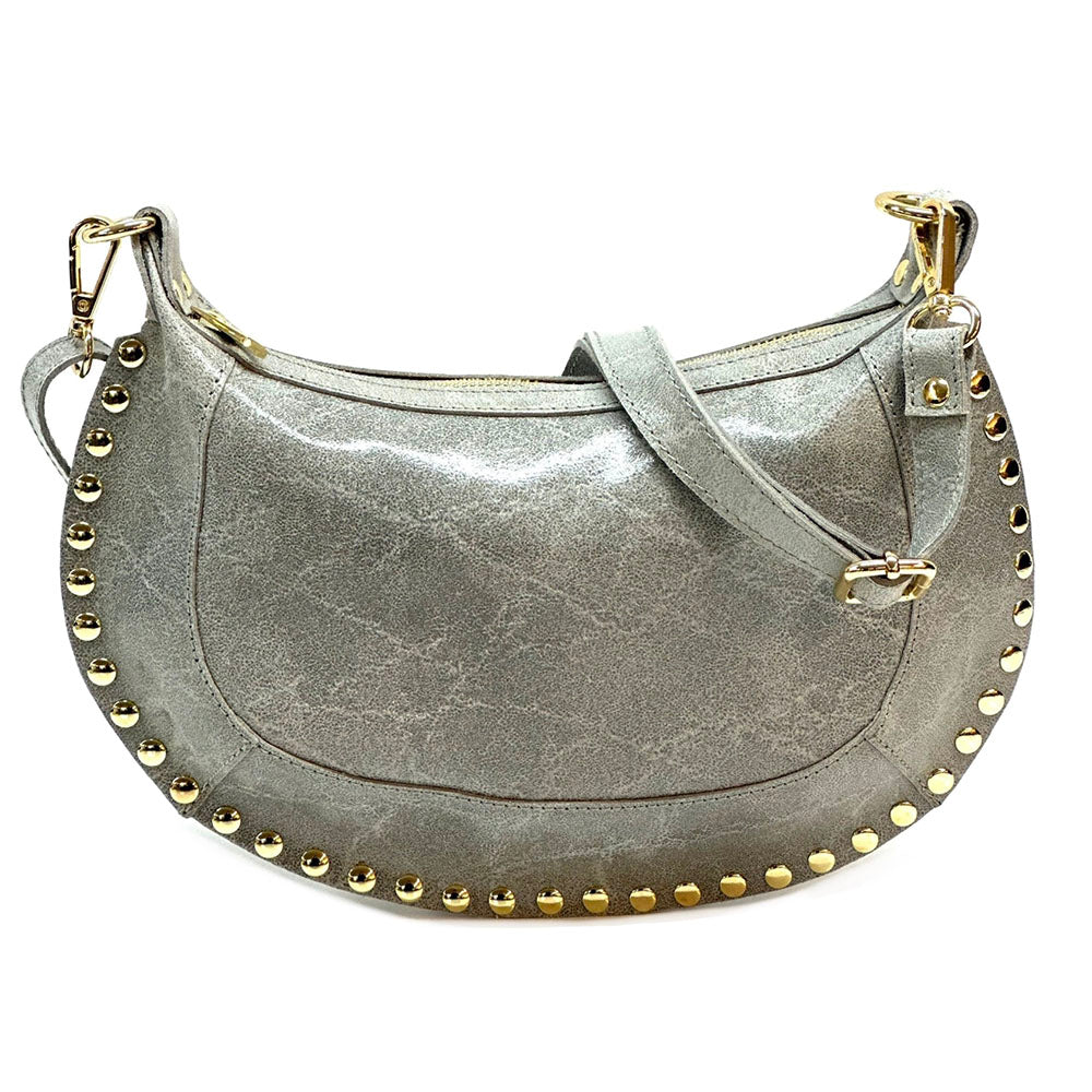 Rachele Cow Leather Crossbody Bag - Made In Italy