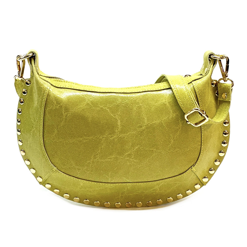 Rachele Cow Leather Crossbody Bag - Made In Italy