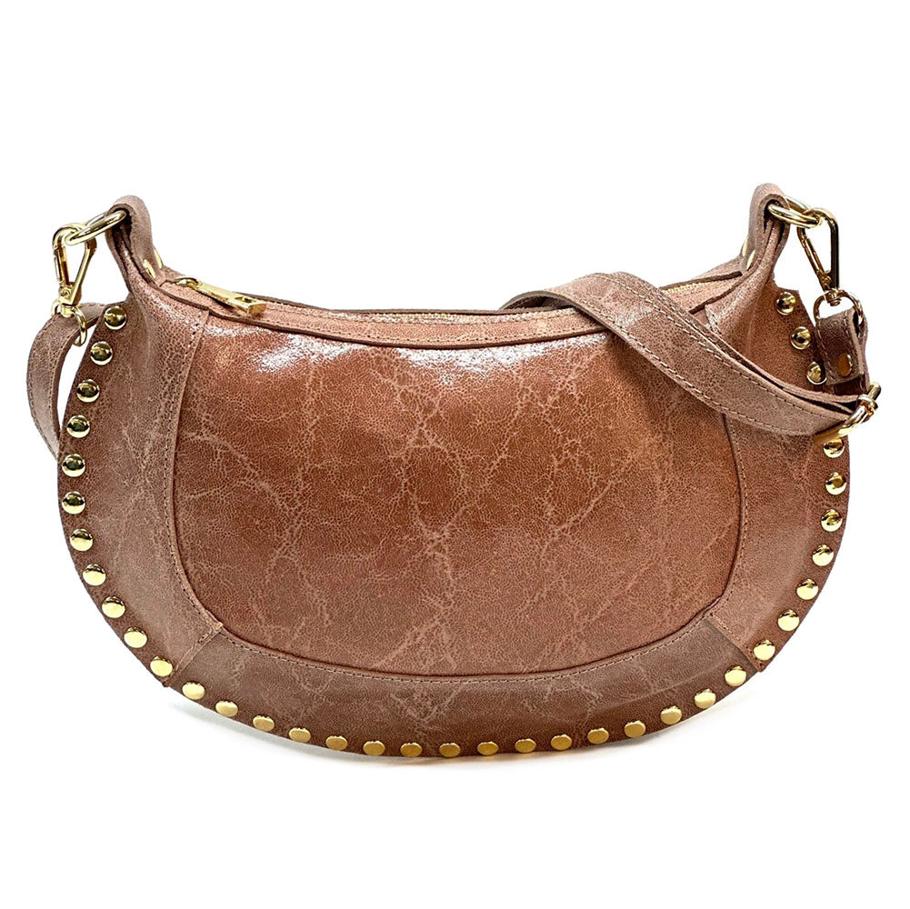 Rachele Cow Leather Crossbody Bag - Made In Italy