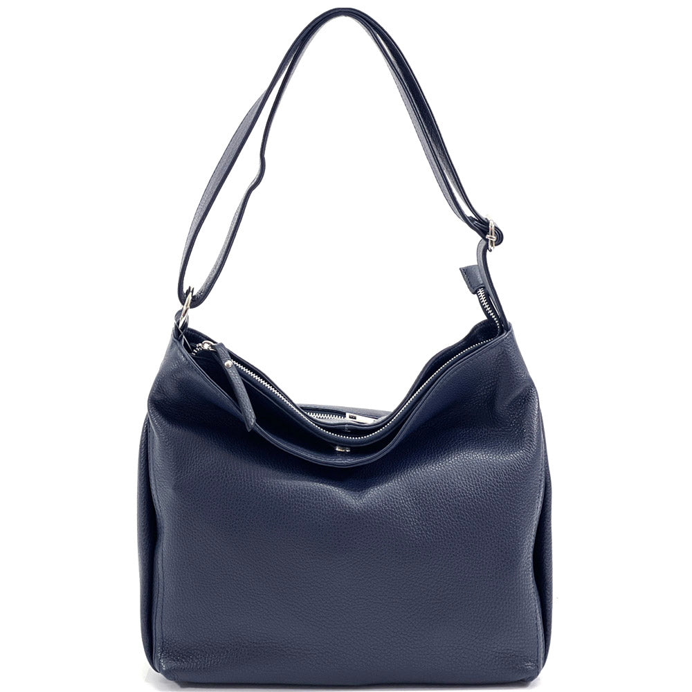 Nerina Leather Hobo Bag - Made In Italy