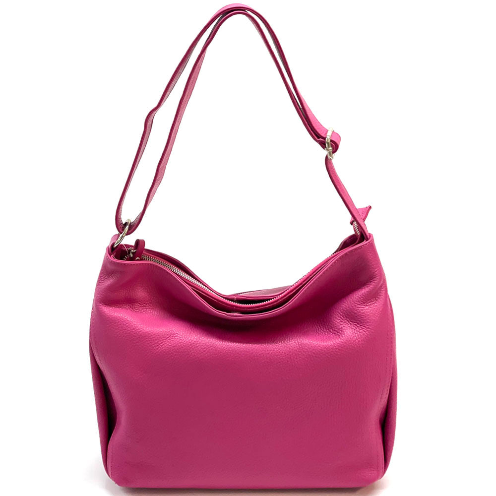Nerina Leather Hobo Bag - Made In Italy