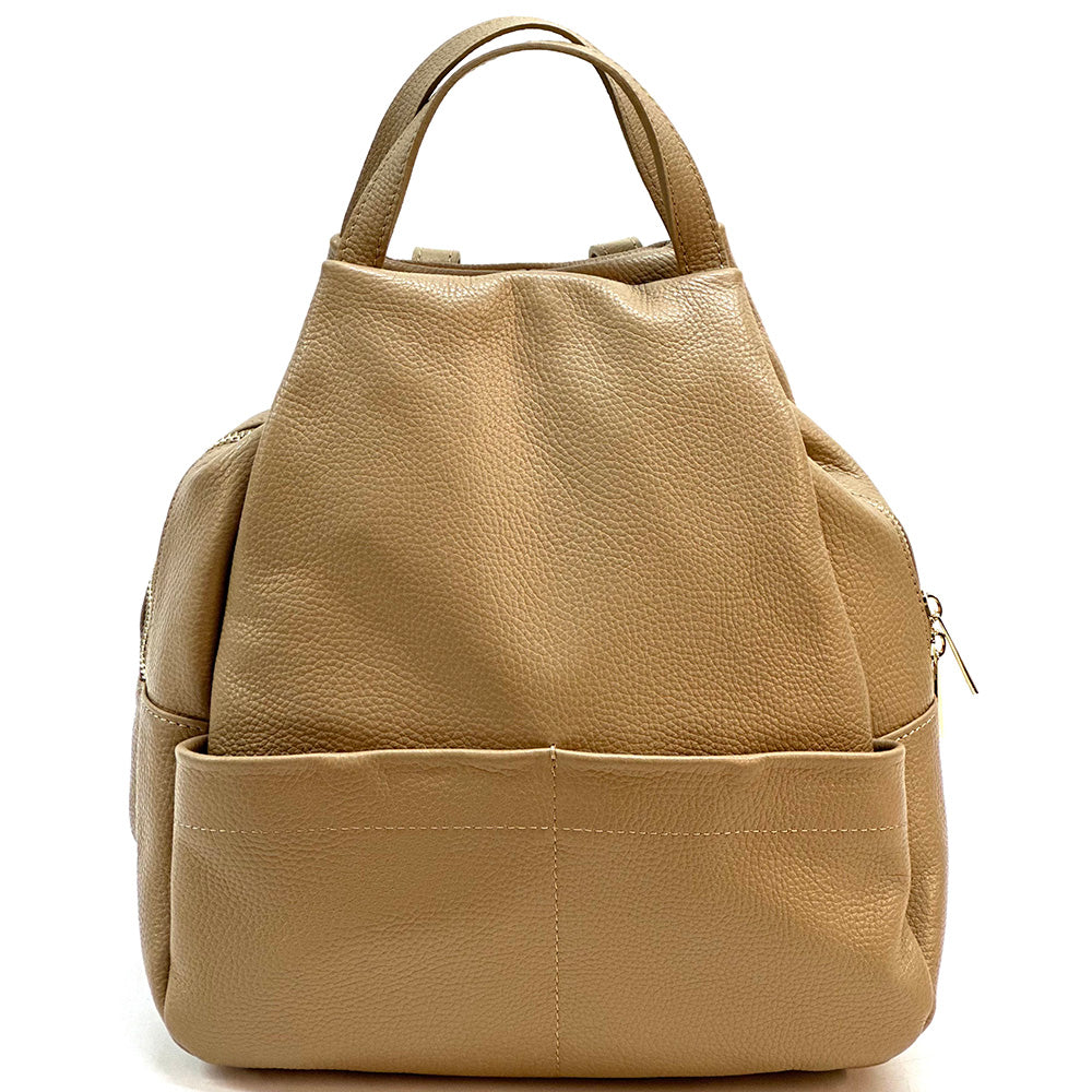 Elva Leather Backpack - Made In Italy