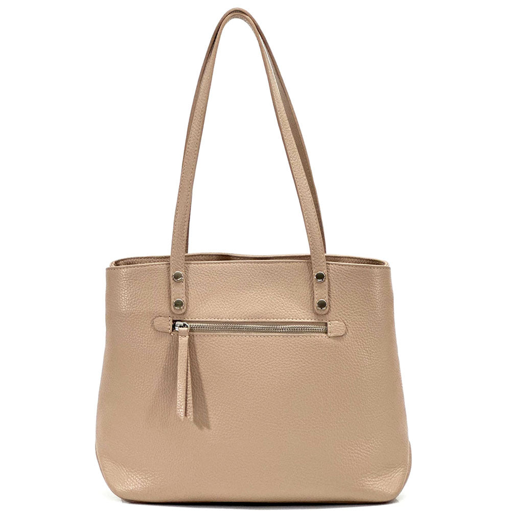 Filomena Leather Shoulder Bag - Made In Italy