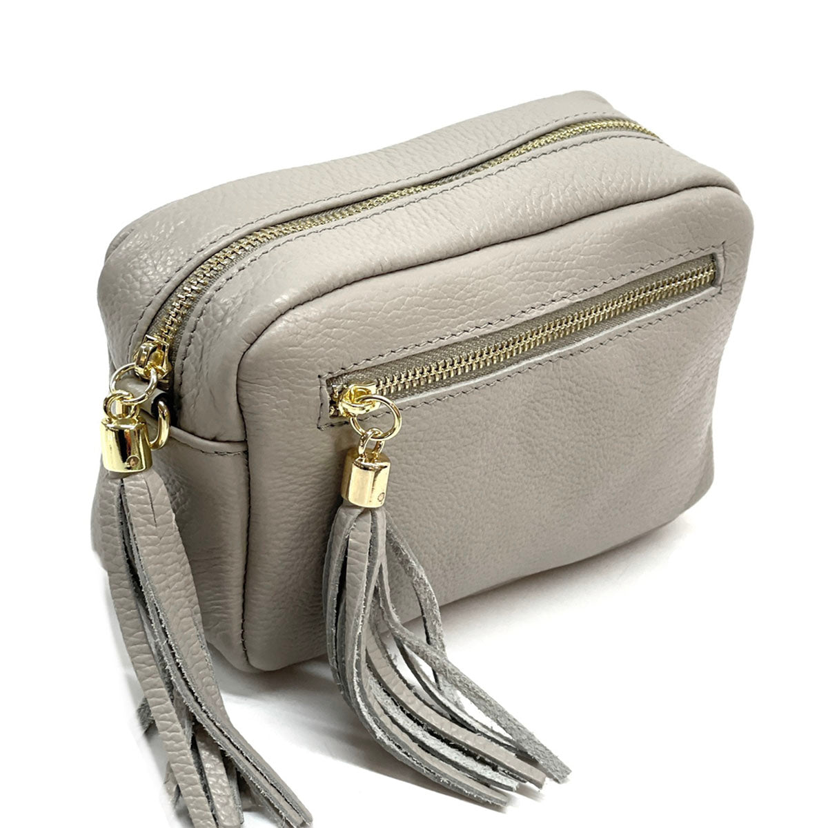 Solea Italian Leather Tassel Clutch & Crossbody Bag - Made In Italy