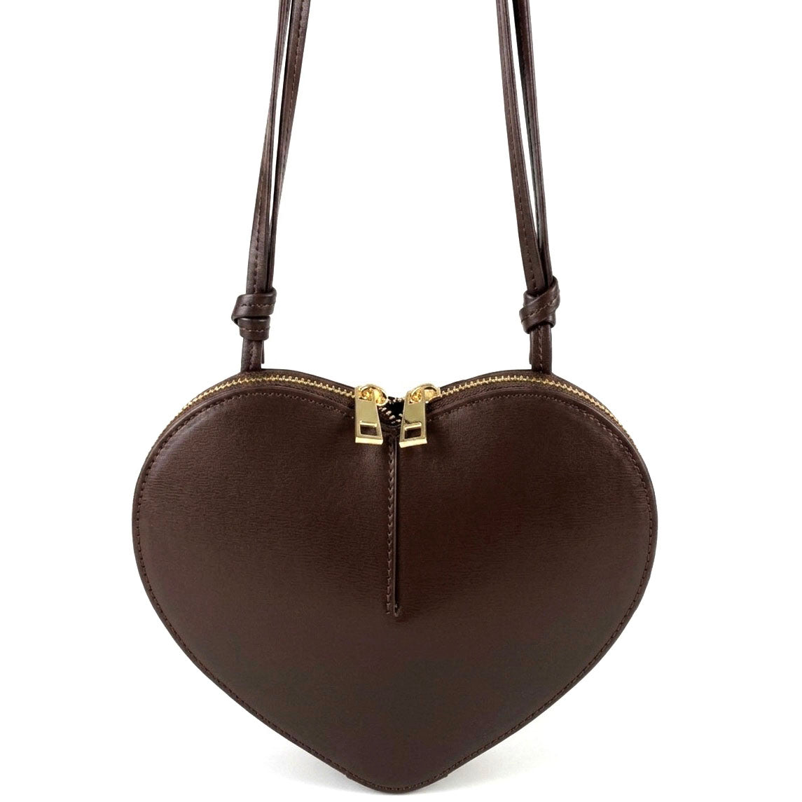 Cuoretta Mini Heart-Shaped Leather Crossbody Bag - Made In Italy