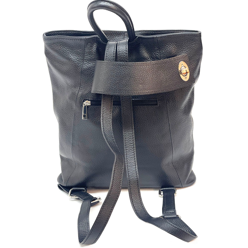 Springs Italian Leather Convertible Backpack - Made In Italy