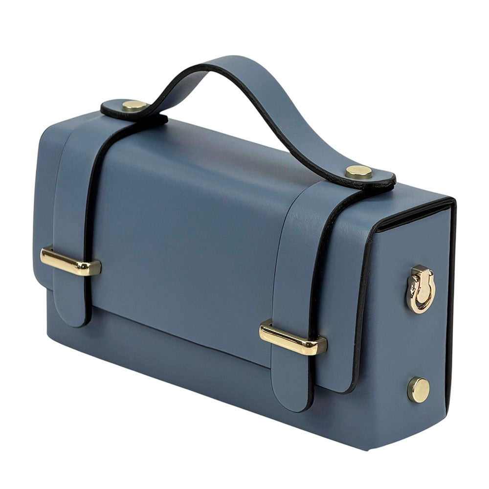 Bruna Mini Structured Leather Handbag - Made In Italy