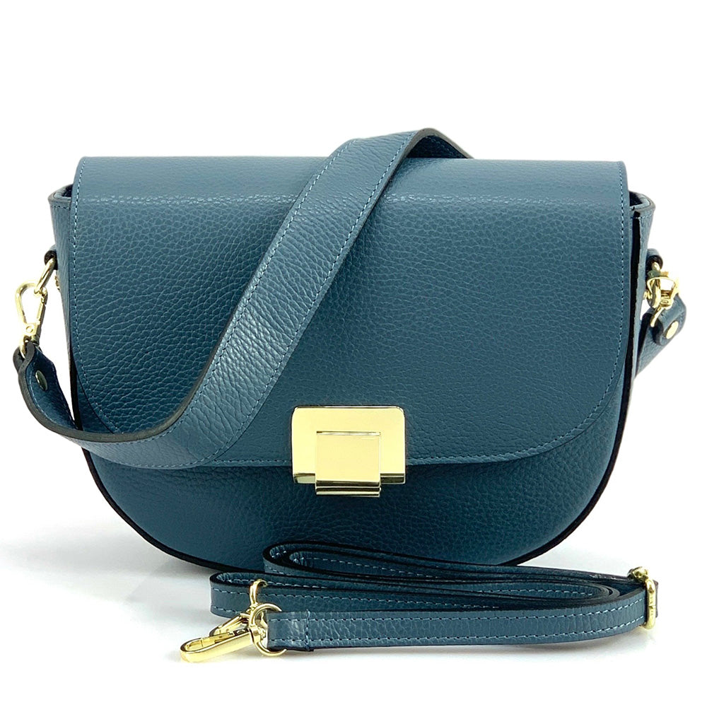 Shoulder flap bag Luna by cow leather - Made In Italy