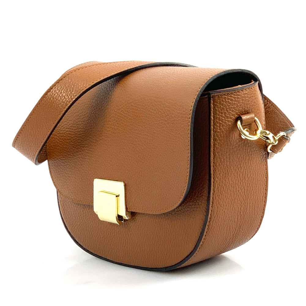 Shoulder flap bag Luna by cow leather - Made In Italy
