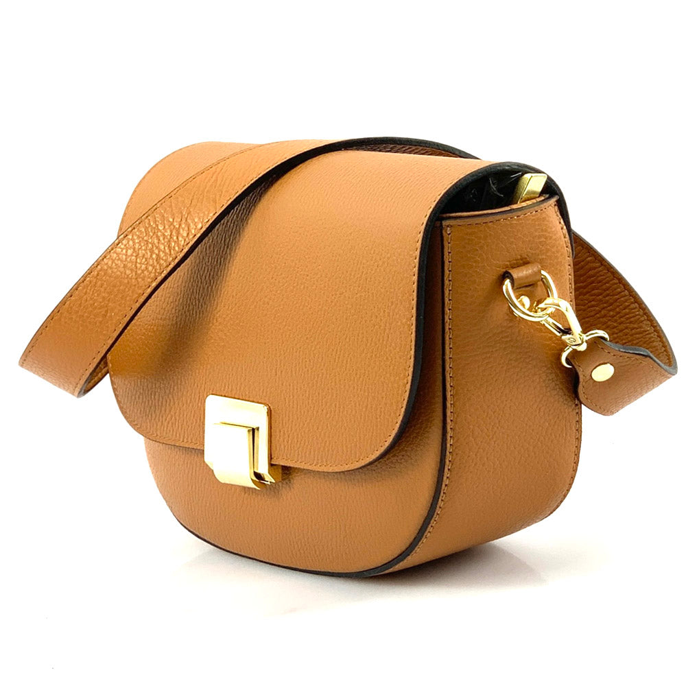 Shoulder flap bag Luna by cow leather - Made In Italy