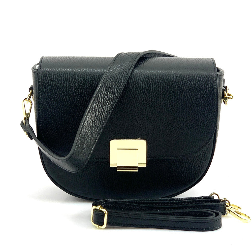 Shoulder flap bag Luna by cow leather - Made In Italy