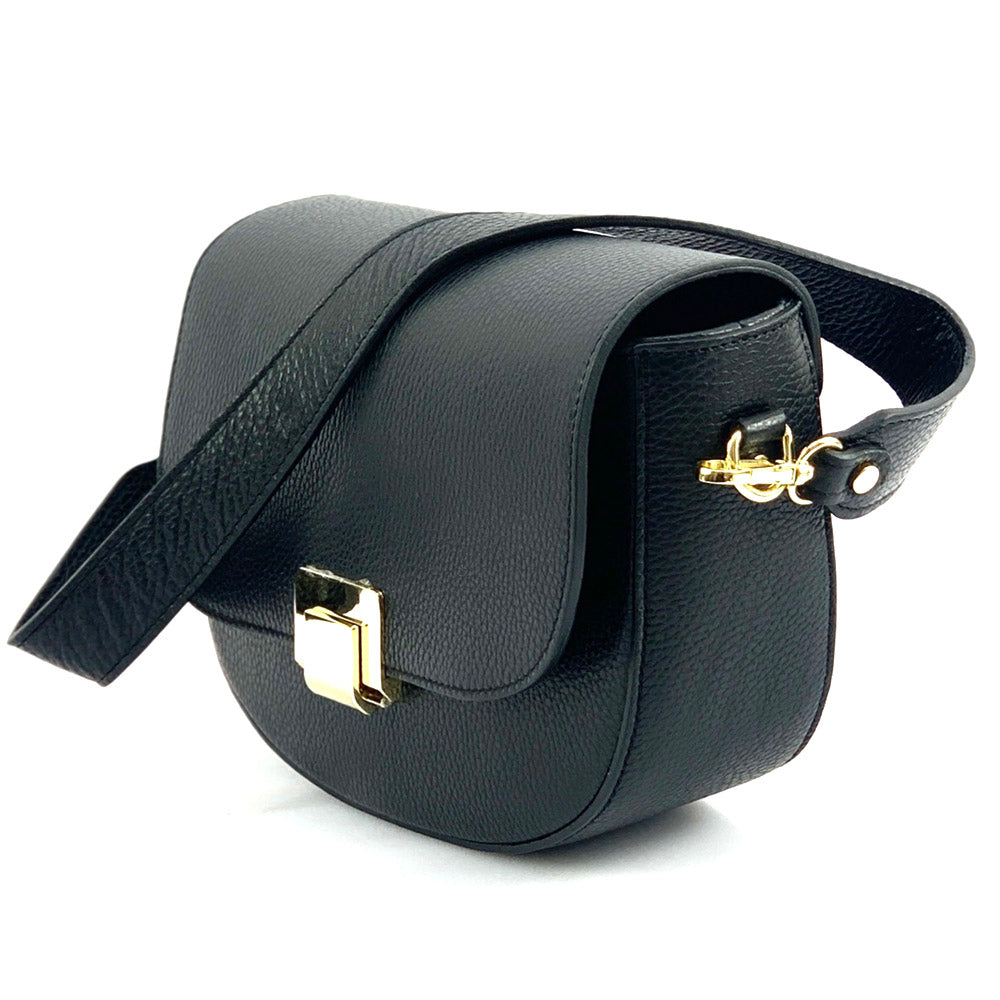 Shoulder flap bag Luna by cow leather - Made In Italy